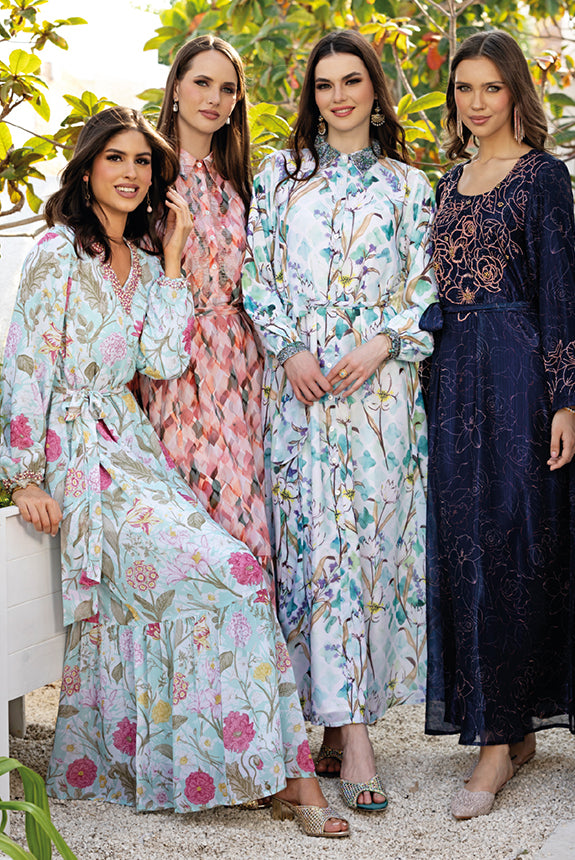Women In Kashkha's Floral Jalabiyas