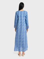 Cotton Floral Print Mukhawar Jalabiya (VG2748)