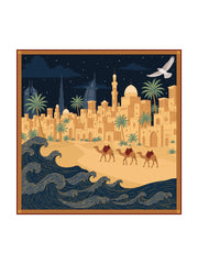 arabic culture dubai  heritage desert city scape scarf