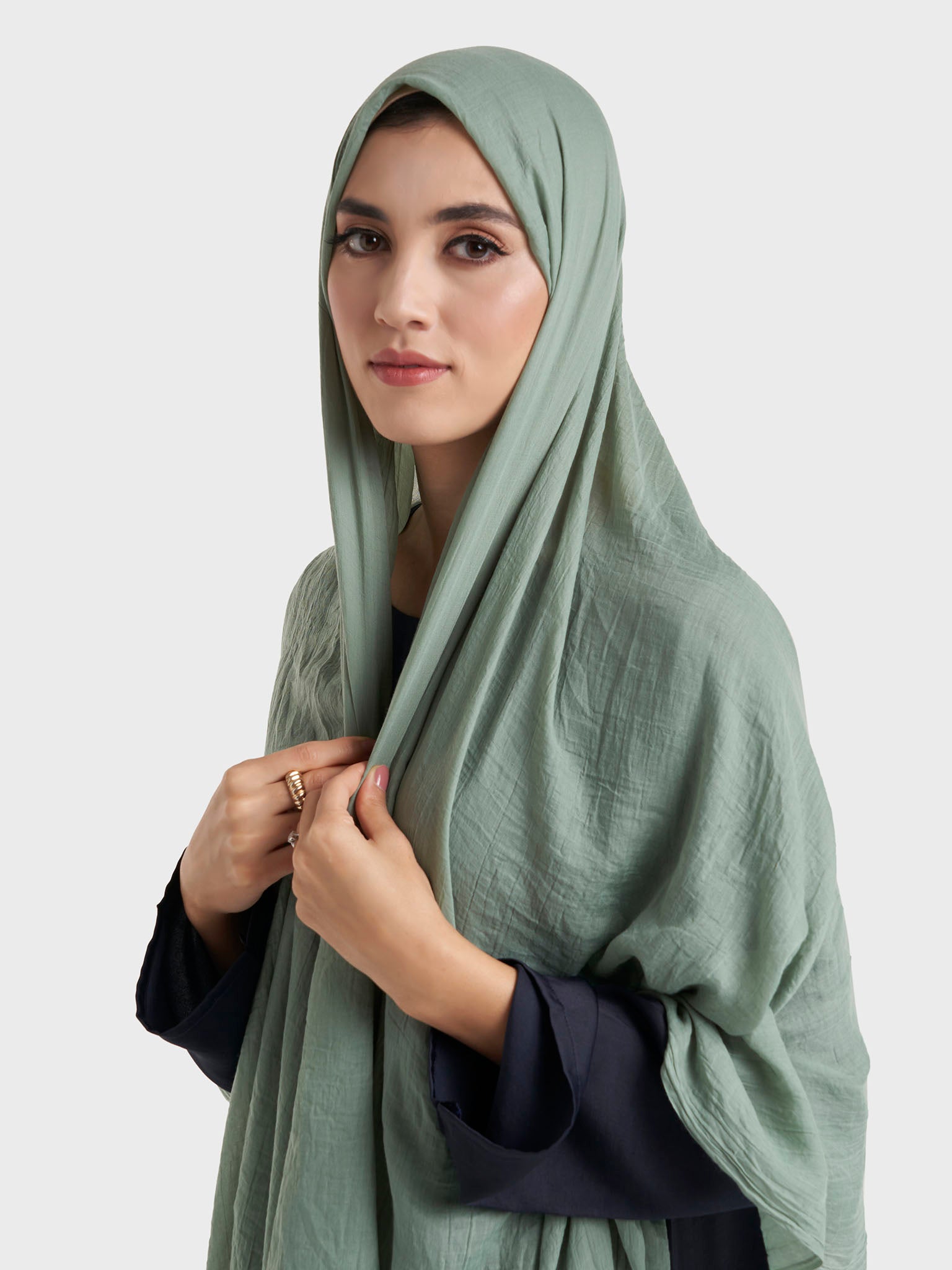 Plain Cotton Viscose Hijab (KGD171L)