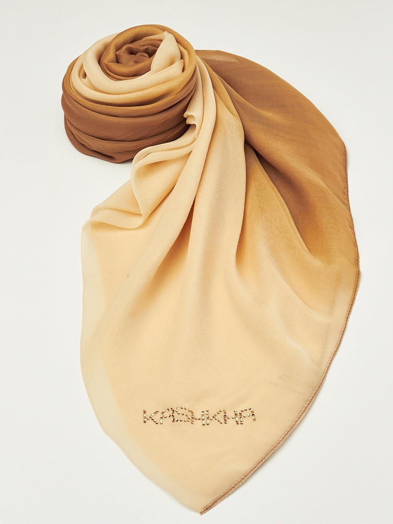 Ombre Silk Chiffon ScarvesKashkha